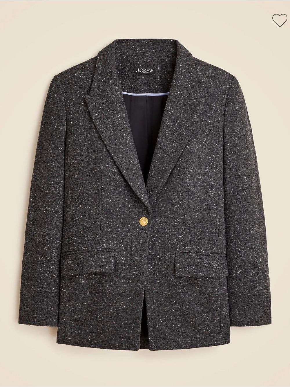 J. Crew Vivienne
Donnagol Italian Wool
Blazer in Charcoal Grey size 6